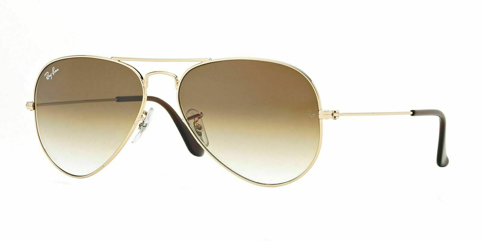 ray ban aviator brown gradient